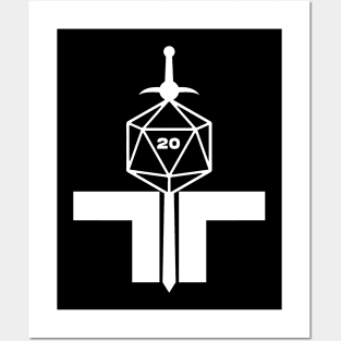 TTRPG Community logo only (Dark) Posters and Art